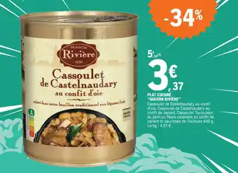 E.Leclerc PLAT CUISINÉ "MAISON RIVIÈRE" offre