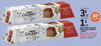 E.Leclerc MOUSSELINE POUR CHAT RÉVÉLATIONS GOURMET "PURINA" offre