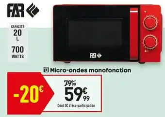Conforama Micro-ondes monofonction offre