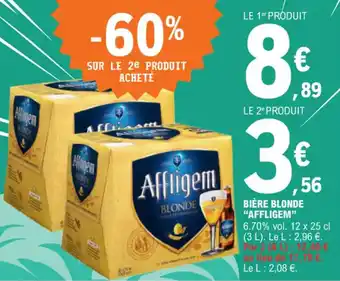 E.Leclerc BIÈRE BLONDE "AFFLIGEM" offre