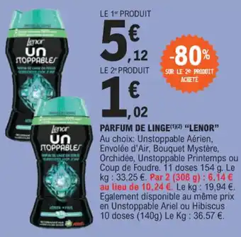 E.Leclerc PARFUM DE LINGE(¹2) "LENOR" offre