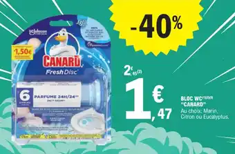 E.Leclerc BLOC WC(¹)(2X(5) "CANARD" offre