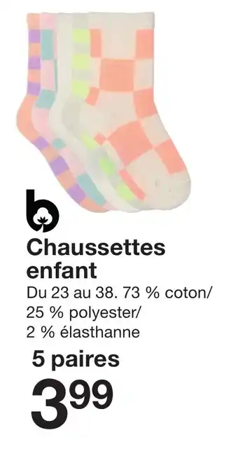 Zeeman Chaussettes enfant offre