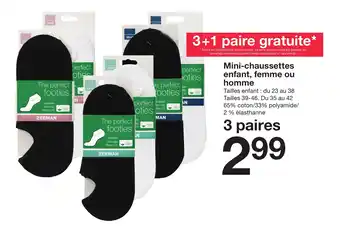 Zeeman Mini-chaussettes enfant, femme ou homme offre