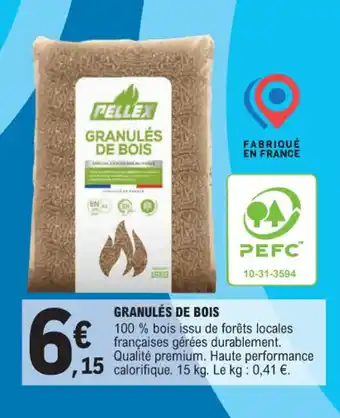 GRANULÉS DE BOIS