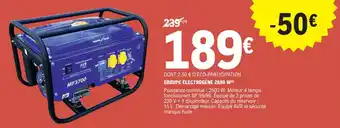 E.Leclerc Brico GROUPE ÉLECTROGÈNE 2800 W (²) offre
