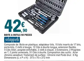 BOITE A OUTILS 94 PIECES
