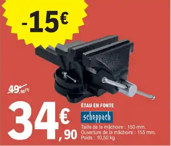 E.Leclerc Brico ÉTAU EN FONTE offre