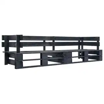 Bricorama Vidaxl canapés de jardin palette 2 pcs avec coussins rouge bois de pin offre