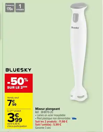 Carrefour Market Mixeur plongeant offre