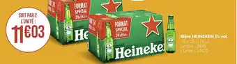 Géant Casino Bière HEINEKEN 5% vol. offre