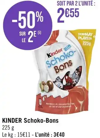 Géant Casino KINDER Schoko-Bons offre