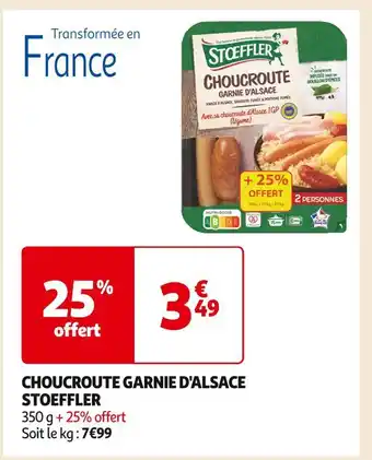 Auchan Supermarché Stoeffler choucroute garnie d'alsace offre