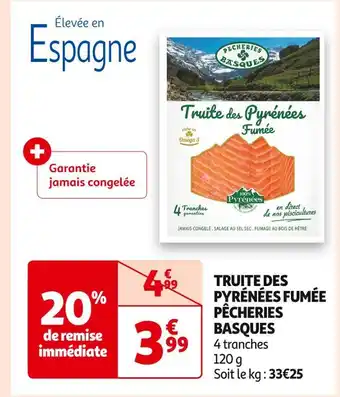 Pêcheries basques truite des pyrénées fumée