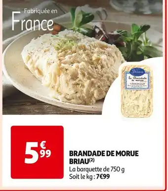 Auchan Supermarché Briau brandade de morue offre