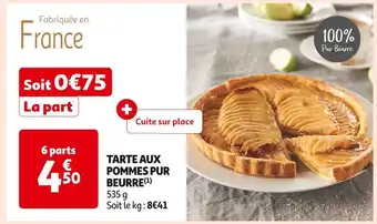 Auchan Supermarché Tarte aux pommes pur beurre offre