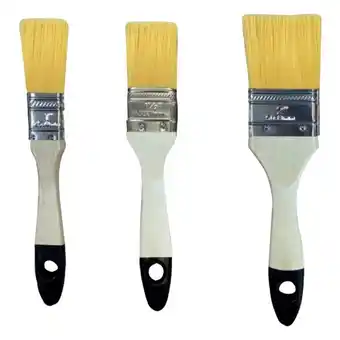 Auchan Lot de 3 pinceaux plats offre