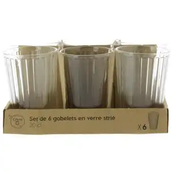 Auchan Les 6 verres 20 cl offre