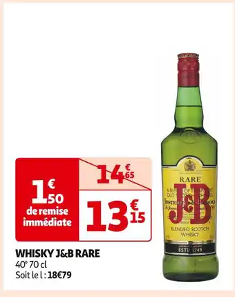 Auchan Supermarché J&b whisky rare offre