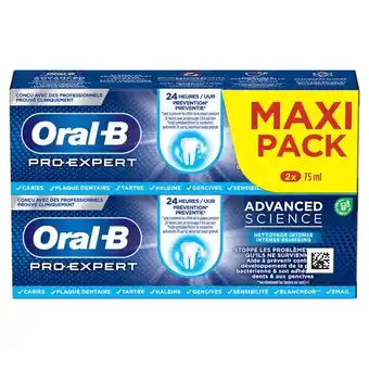 Auchan Dentifrice oral b pro expert offre