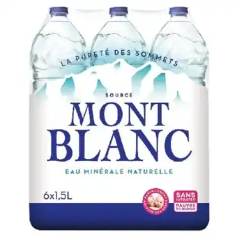 Auchan Eau minérale naturelle mont blanc offre