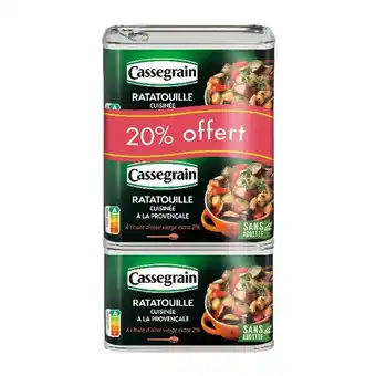 Auchan Ratatouille cuisinée à la provençale cassegrain offre