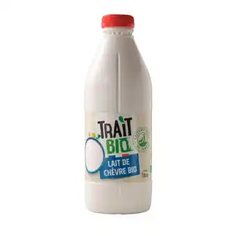 Auchan Lait entier bio trait bio offre