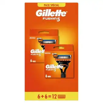 Auchan Lames fusion 5 gillette offre