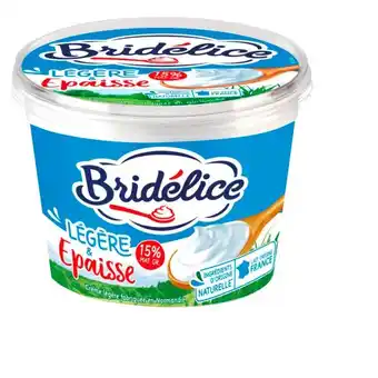 Auchan Crème fraîche légère bridélice offre