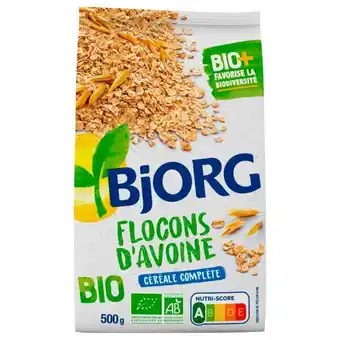 Auchan Céréales flocon d'avoine nature bio bjorg offre