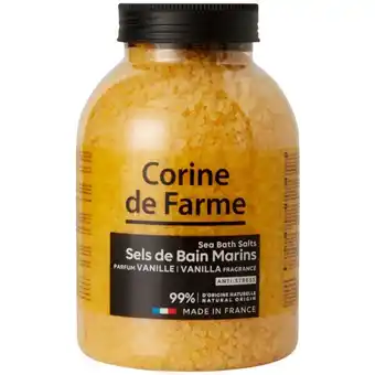 Auchan Sels de bain à la vanille corine de farme offre