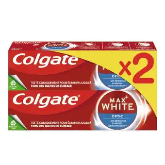 Auchan Dentifrice max white colgate offre
