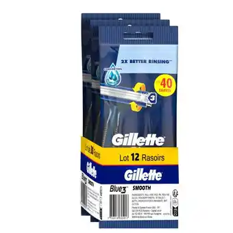 Auchan Rasoirs jetables blue 3 gillette offre