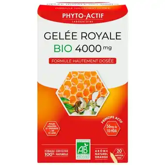 Auchan Phyto-actif ampoules gelée royale bio 4000 mg offre