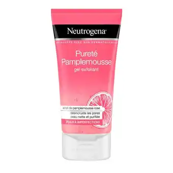 Auchan Gel exfoliant pureté pamplemousse neutrogena offre