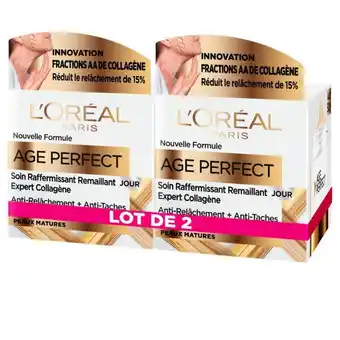 Auchan Crème visage age perfect l'oréal offre