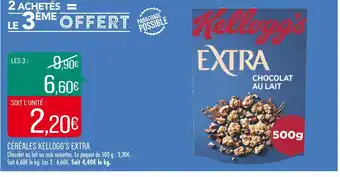 Match Kellogg’s céréales extra offre