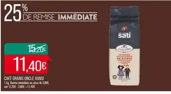 Match Oncle hansi café grains offre