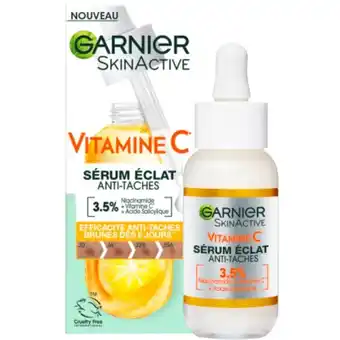 Auchan Sérum éclat anti-tâches à la vitamine c garnier skinactive offre