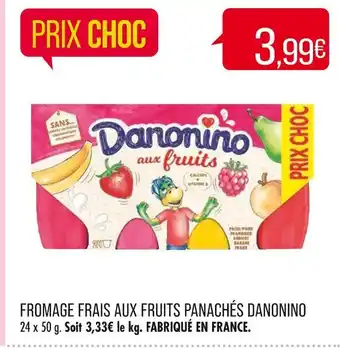 Match Danonino fromage frais aux fruits panachés offre