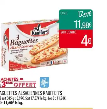 Match Kauffer’s baguettes alsaciennes offre