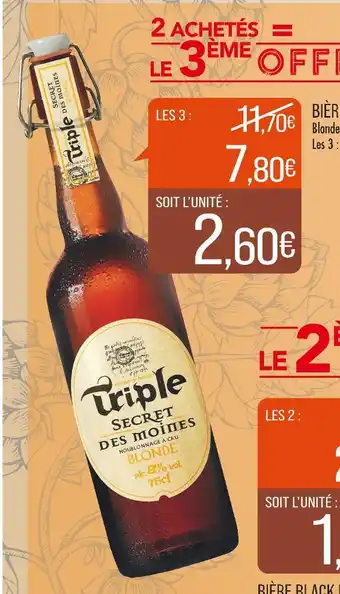 Triple secret des moines bière