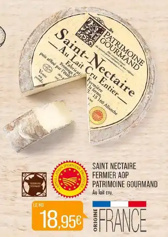 Match Patrimoine gourmand saint nectaire fermier aop offre
