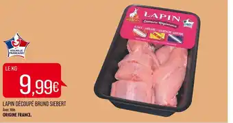 Match Bruno siebert lapin découpé offre