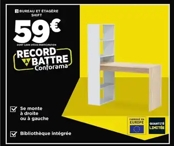 Bureau et étagère shift
