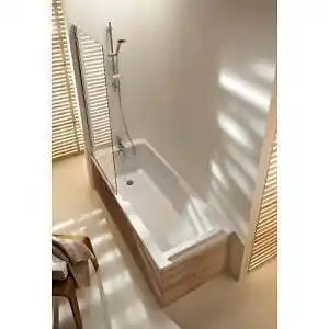 Bricorama Baignoire bain douche jacob delafon struktura + pare bain + étagère 170 x 70 offre