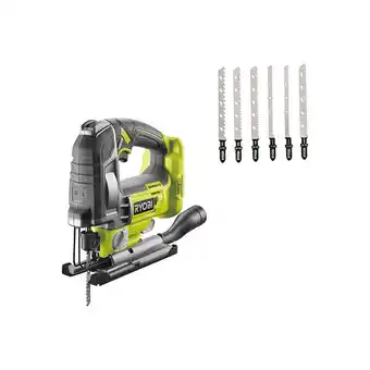 Bricorama Pack ryobi - scie sauteuse pendulaire r18js7-0 18v oneplus brushless - 135 mm sans batterie ni chargeur - jeu de 6 lames pour offre