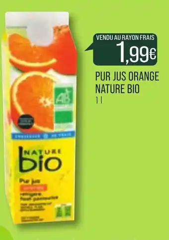 Match Pur jus orange nature bio offre
