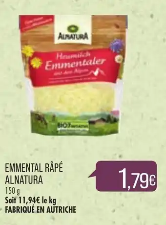 Match Emmental râpé alnatura offre