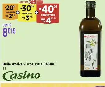Géant Casino Huile d'olive vierge extra CASINO 1 L offre